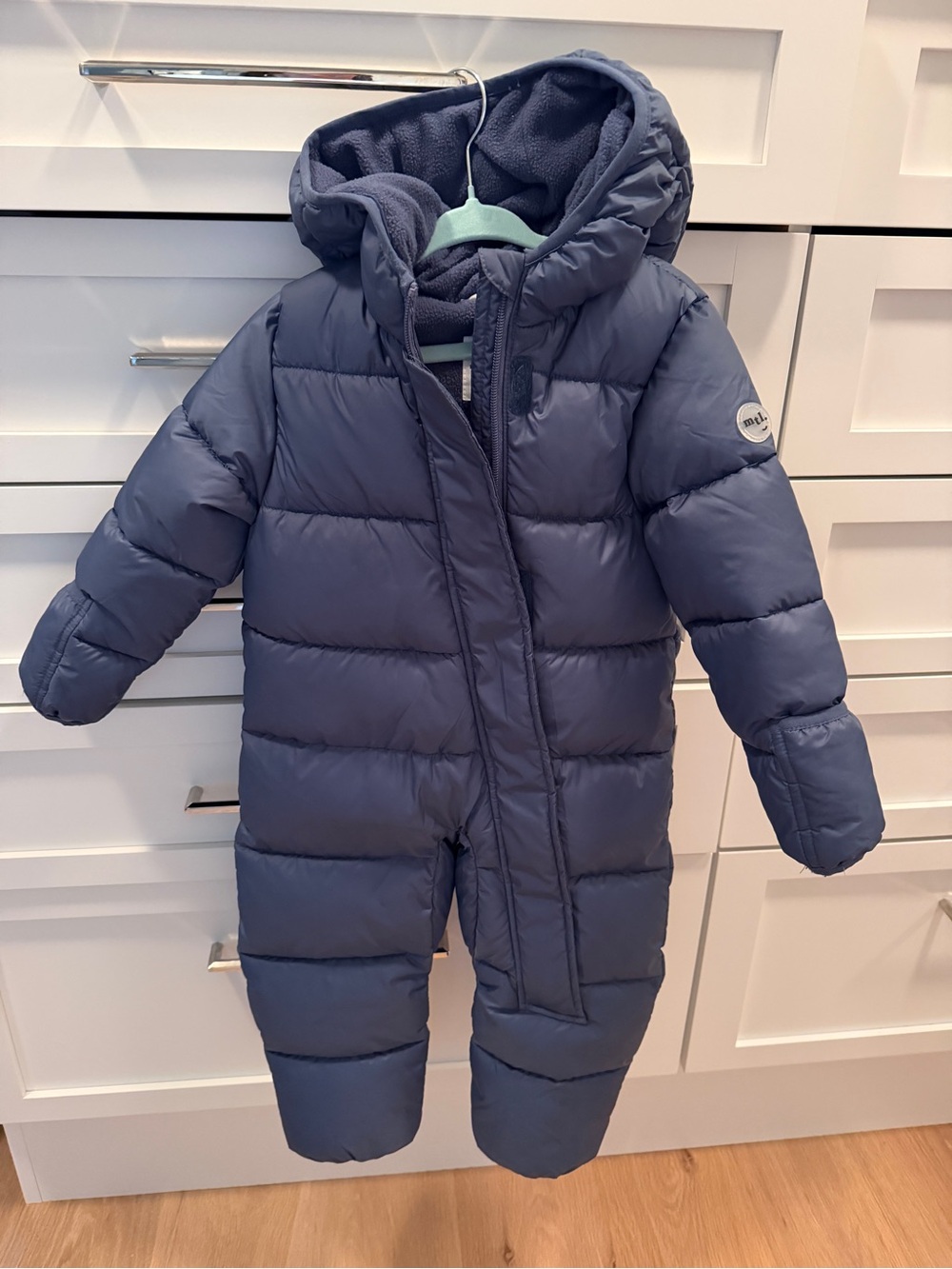 Miles the Label 24month Navy Puffer Snowsuit with Hood